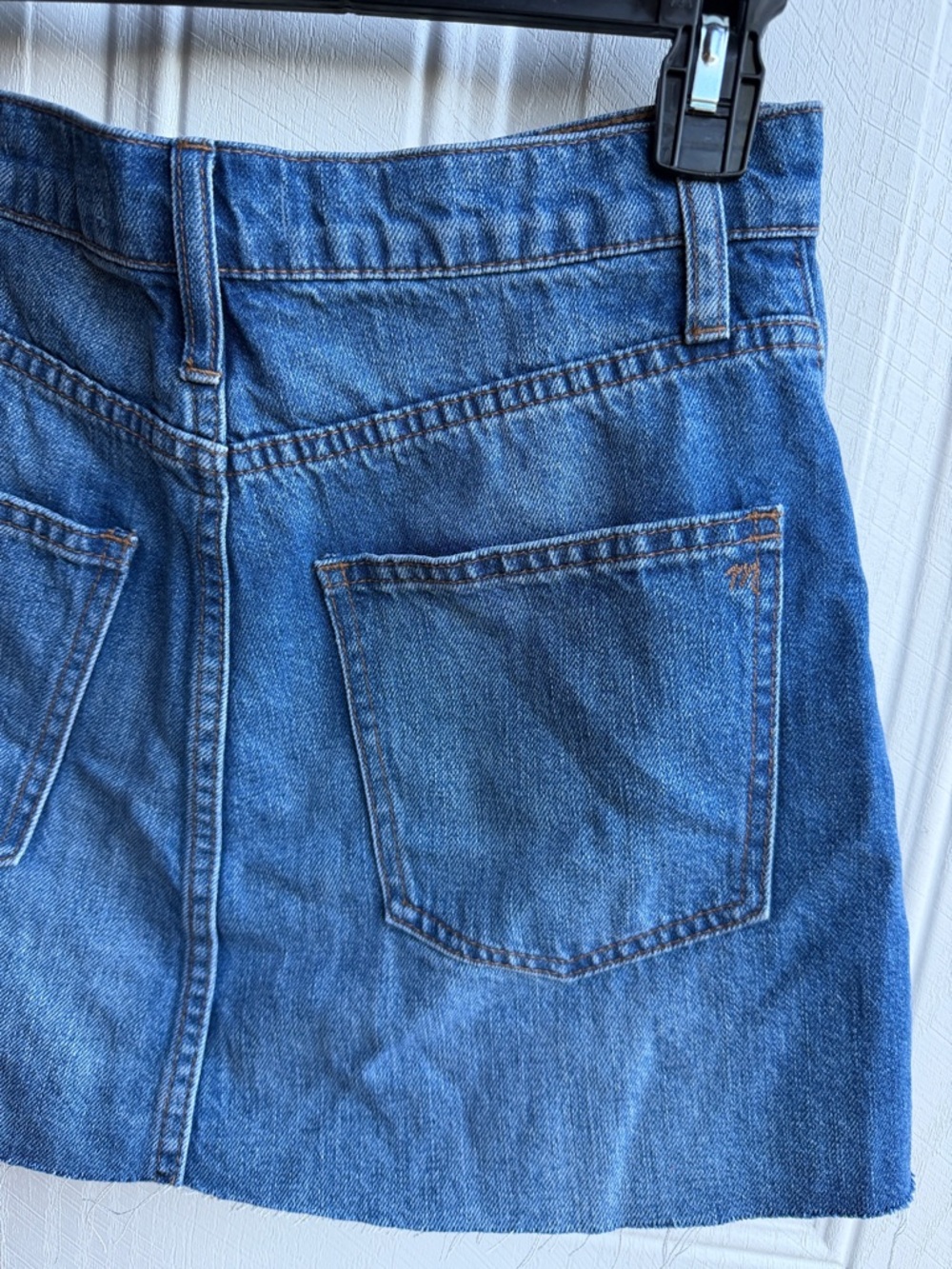 Classic Madewell Blue 90s Denim Festival Mini Skirt - Picture 5 of 6
